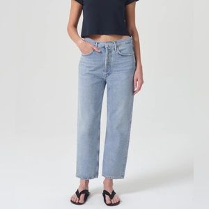AGOLDE 90'S CROP MID RISE STRAIGHT in Replica size 26